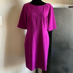 Tahari Purple Knee Length Dress Size 10